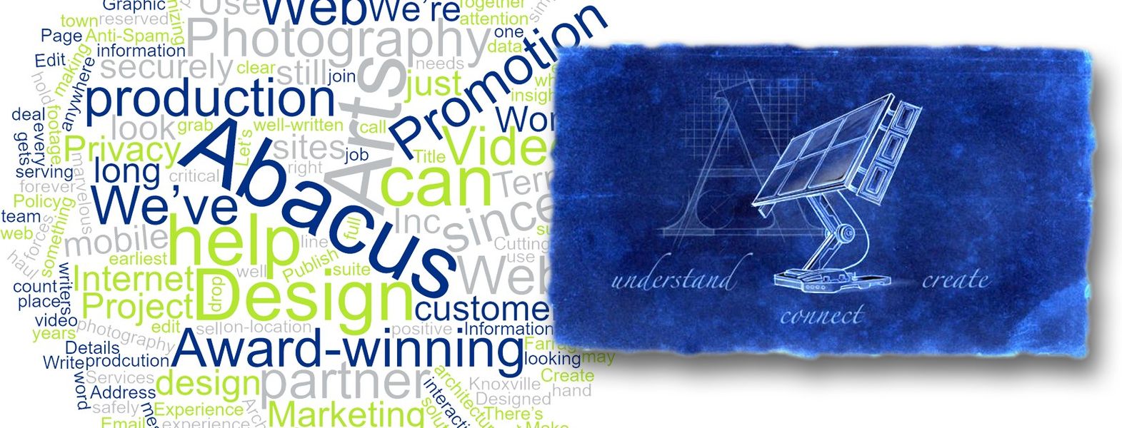 Abacus Arts Promo Words